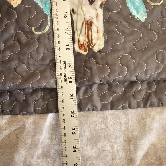 Western Style Black Hand Sewed Vintage Pillowcase Custom Made - Picture 2 of 3